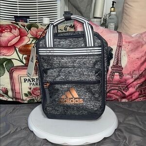 Adidas Gray and Black Squad Lunch Bag